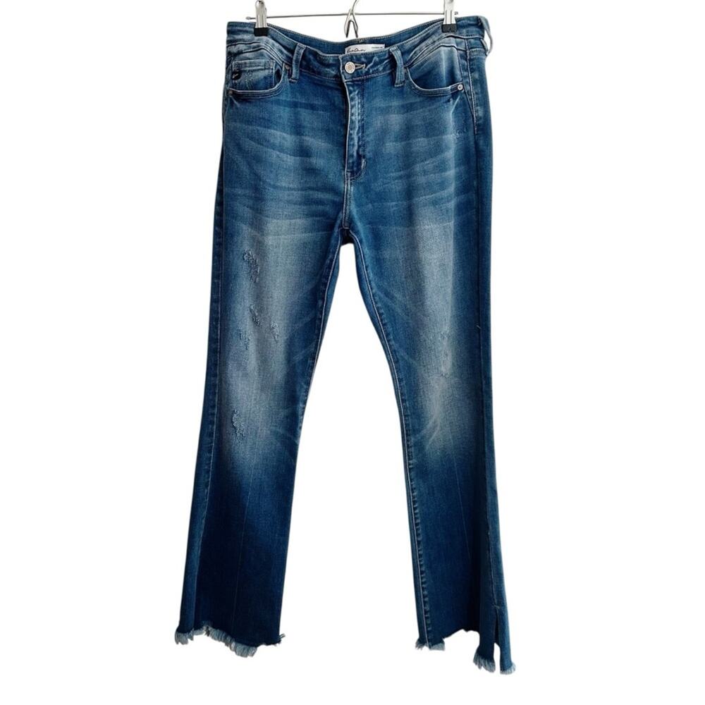 KanCan 165715 Raw Hem High Rise Flare Jeans - Picture 3 of 9